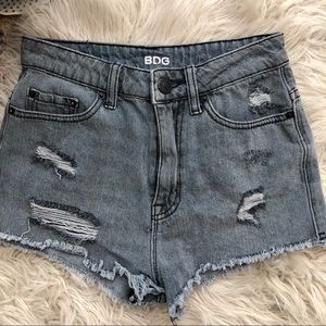 Urban Outfitters Shorts - UO BDG Super High Rise Cheeky Distressed Shorts Urban Outfitters Shorts - UO BDG Super High Rise Cheeky Distressed Shorts